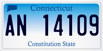 CT license plate AN14109