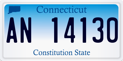 CT license plate AN14130