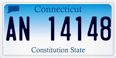 CT license plate AN14148