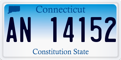 CT license plate AN14152