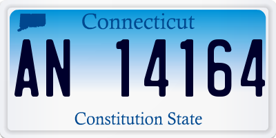 CT license plate AN14164