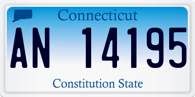 CT license plate AN14195
