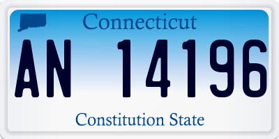 CT license plate AN14196