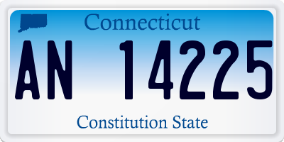 CT license plate AN14225