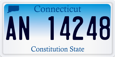 CT license plate AN14248