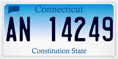 CT license plate AN14249