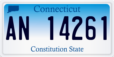 CT license plate AN14261