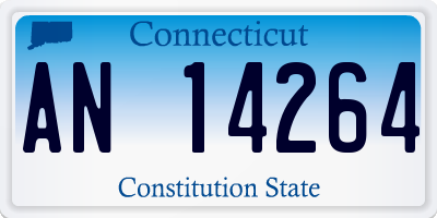 CT license plate AN14264