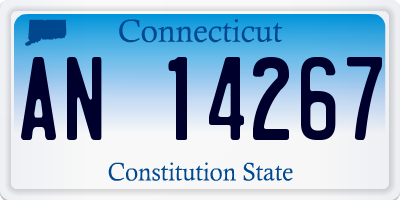 CT license plate AN14267