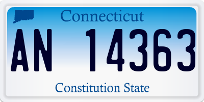 CT license plate AN14363