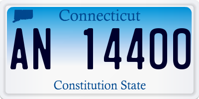 CT license plate AN14400