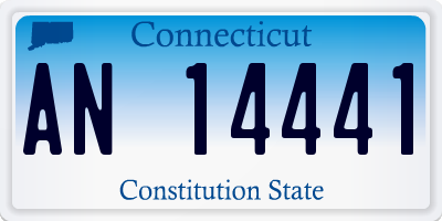 CT license plate AN14441