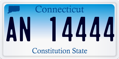 CT license plate AN14444