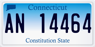 CT license plate AN14464
