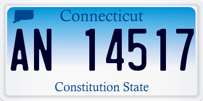CT license plate AN14517