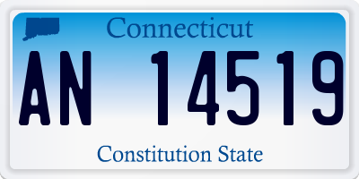 CT license plate AN14519