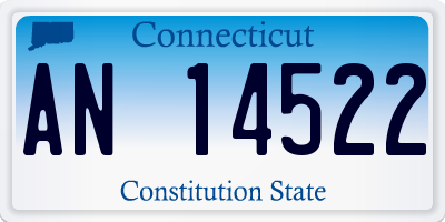 CT license plate AN14522