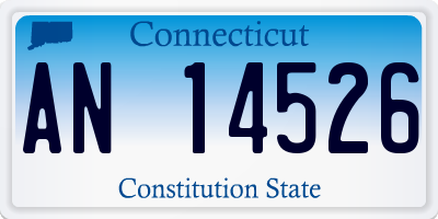 CT license plate AN14526