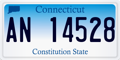 CT license plate AN14528