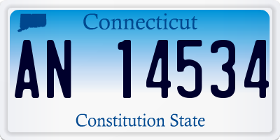 CT license plate AN14534