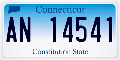 CT license plate AN14541