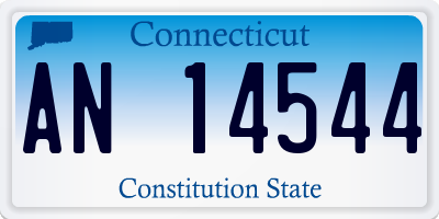 CT license plate AN14544