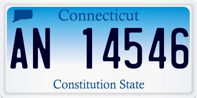 CT license plate AN14546