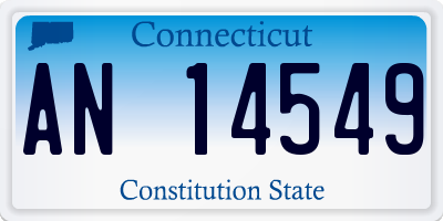 CT license plate AN14549