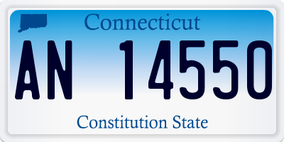 CT license plate AN14550