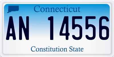 CT license plate AN14556