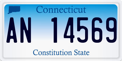 CT license plate AN14569