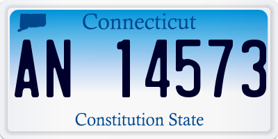 CT license plate AN14573