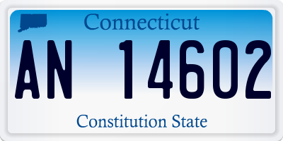 CT license plate AN14602