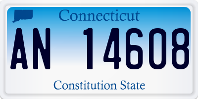 CT license plate AN14608