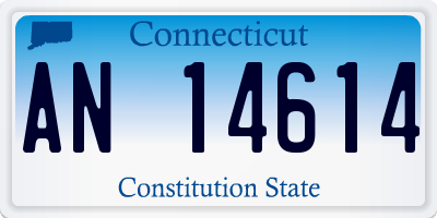 CT license plate AN14614