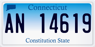 CT license plate AN14619