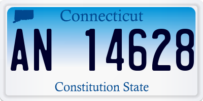 CT license plate AN14628