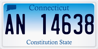 CT license plate AN14638