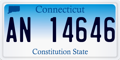 CT license plate AN14646