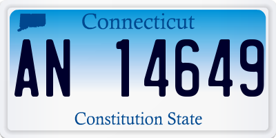 CT license plate AN14649