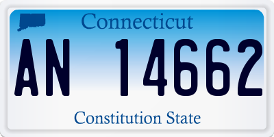 CT license plate AN14662