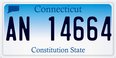 CT license plate AN14664