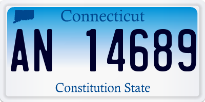 CT license plate AN14689