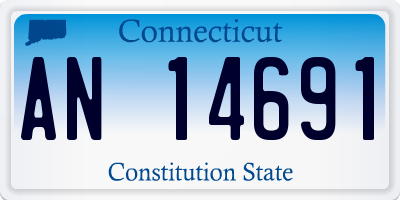 CT license plate AN14691