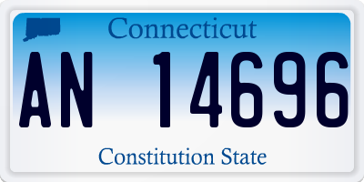 CT license plate AN14696