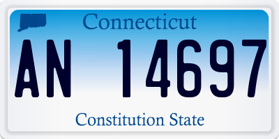 CT license plate AN14697