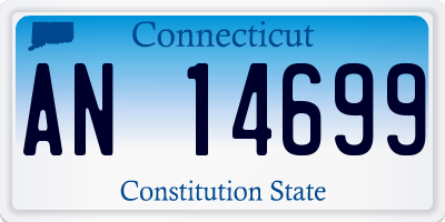 CT license plate AN14699