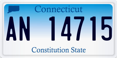 CT license plate AN14715