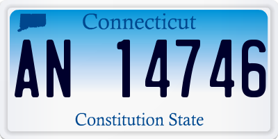 CT license plate AN14746