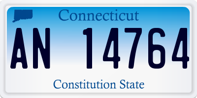 CT license plate AN14764